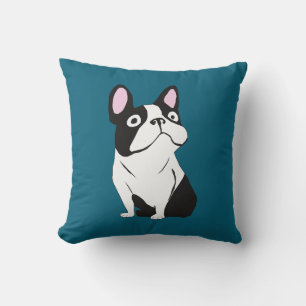 Coussin Joli chiot, bleu foncé moyen