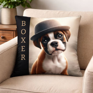 Coussin Joli chiot Boxer – Art canin stylé