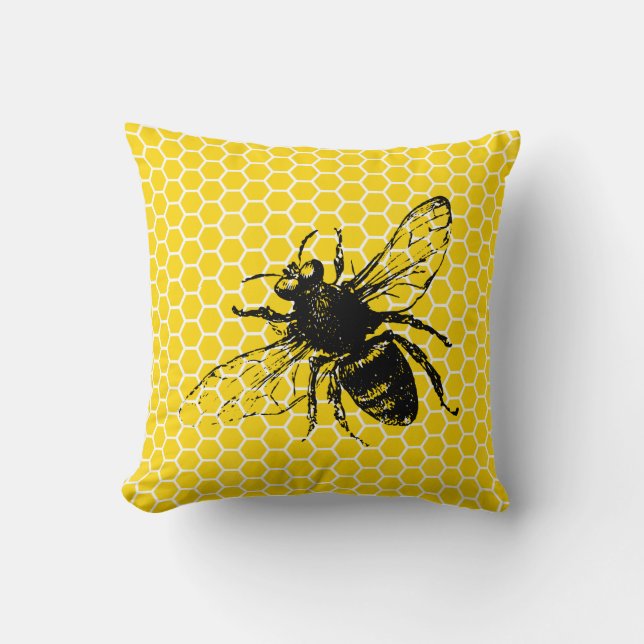 Coussin joli chou d'abeille à miel (Recto)