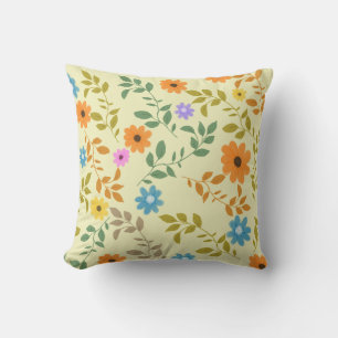 Coussin Joli cottagecore fleurs florales