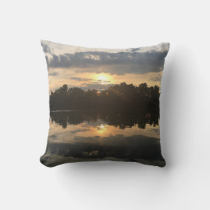 Coussin joli COUCHER DE SOLEIL SUR LE LAC TENNESSEE  