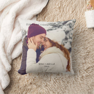 Coussin Joli Couple Photo Personnalisé 