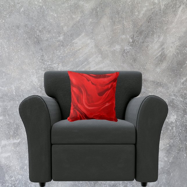 Coussin Joli dégradé d'esthétique rouge (Créateur téléchargé)