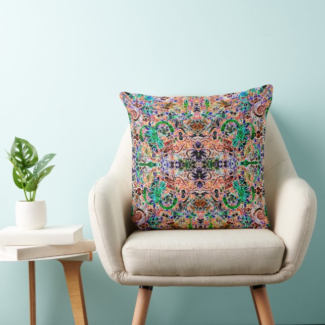 Coussin Joli design de monstres électriques colorés (Chaise)