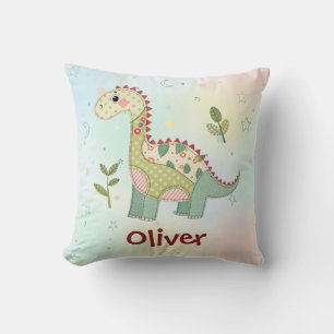 Coussin Joli Dinosaure Patchwork
