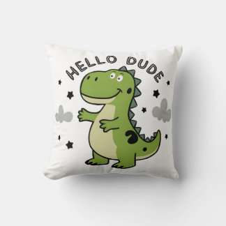 Coussin Joli dinosaure pour les enfants | Bonjour mec