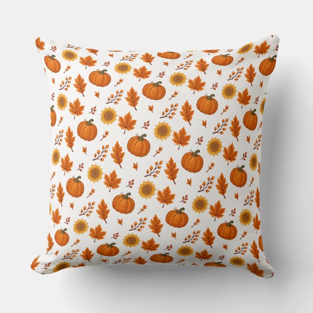 Coussin Joli et cosy Récolte d'Automne  (Recto)