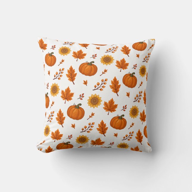 Coussin Joli et cosy Récolte d'Automne  (Recto)