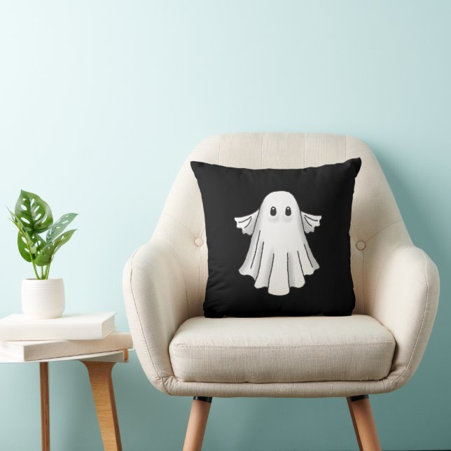 Coussin Joli et effrayant fantôme d'Halloween (Chaise)