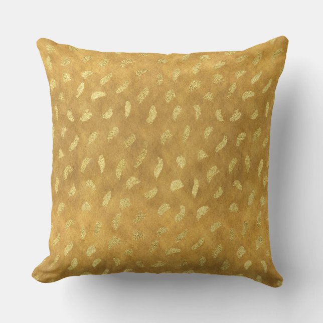 Coussin Joli Glam Or Abstrait (Recto)