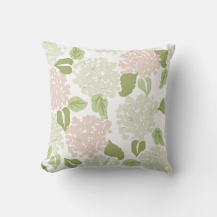 Coussin Joli hydrangea floral preppy classique