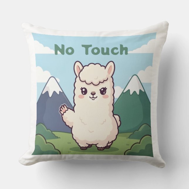 Coussin Joli lama  (Recto)