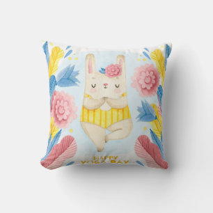 Coussin Joli lapin de Yoga