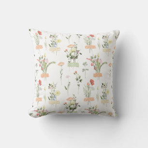 Coussin Joli modèle floral Fleur sauvage
