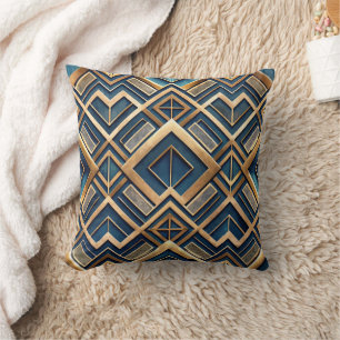 Coussin Joli motif Art déco en carrelage