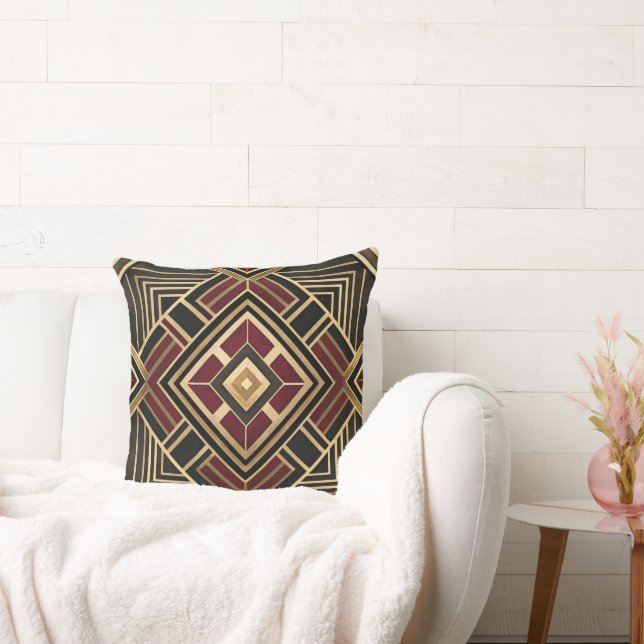 Coussin Joli motif Art déco en carrelage  (Canapé)
