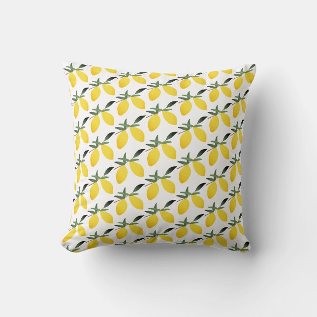 Coussin Joli motif de citron  (Recto)