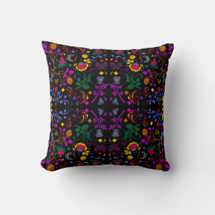 Coussin Joli motif floral coloré