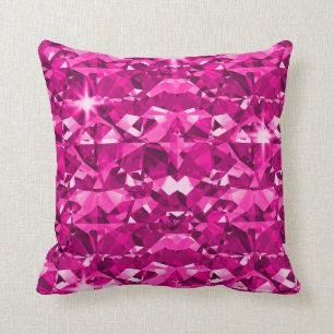 Coussin Joli motif parfait rose de diamants