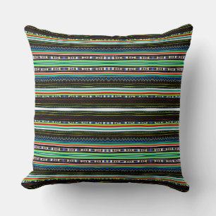 Coussin Joli motif tribal décoratif coloré