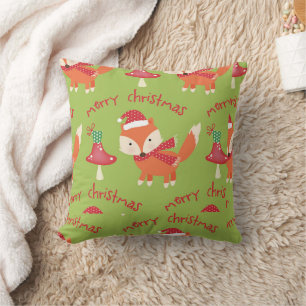 Coussin Joli Noël Père Noël Fox