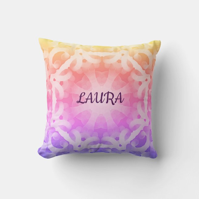 Coussin Joli pastel abstrait (Recto)