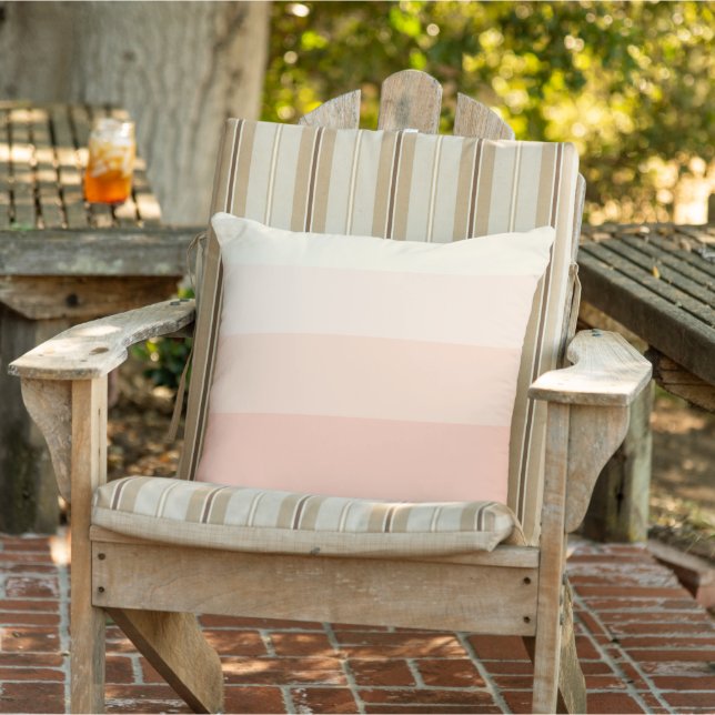 Coussin Joli Pastel Peach Blush Motif (Chaise)