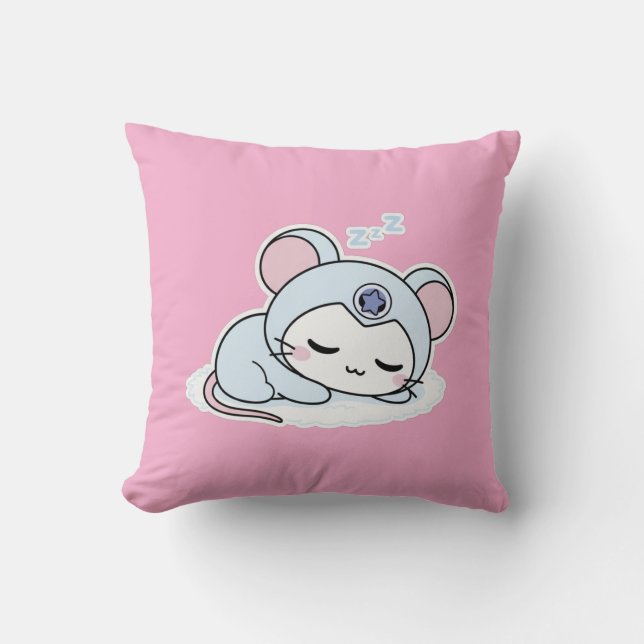 Coussin Joli petit adorable souris mignon (Recto)
