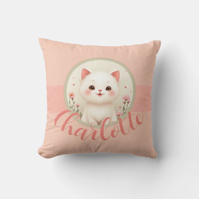 Coussin Joli Petit Chat Chaton (Recto)