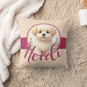 Coussin Joli petit chien chiot