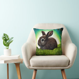 Coussin Joli petit livre d'histoires Bunny