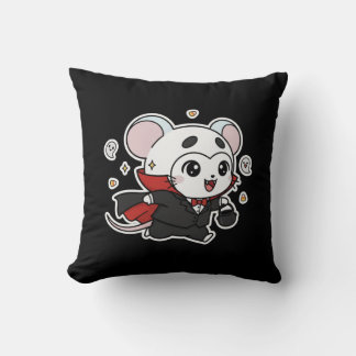 Coussin Joli petit mignon souris prêt pour Halloween 