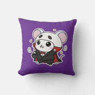 Coussin Joli petit mignon souris prêt pour Halloween