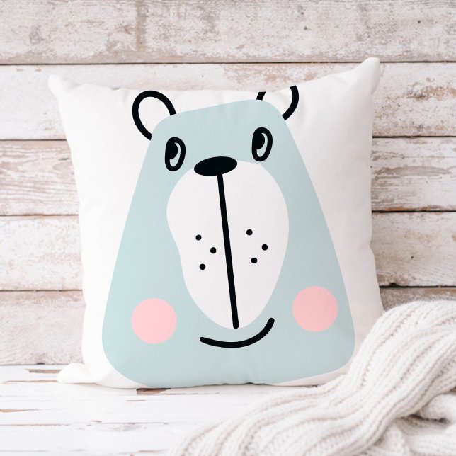 Coussin Joli petit ours drôle (Créateur téléchargé)