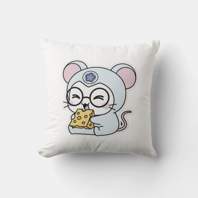Coussin Joli petit souris mignon (Recto)