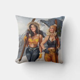 Coussin Joli Pinup Girls Ski