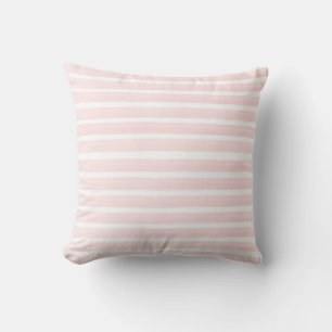 Coussin Joli Plat Rose rayé Côtier