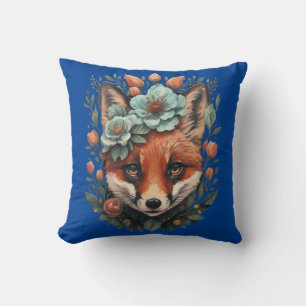 Coussin Joli renard floral
