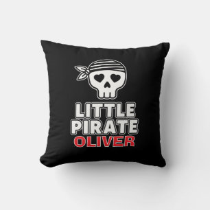 Coussin Joli squelette petit pirate personnalisé