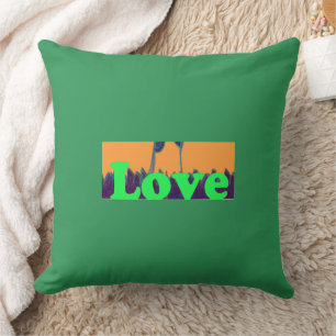 Coussin Joli, sympa et adorable conception de texte d'amou