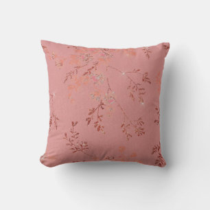 Coussin Joli thème de printemps Floral Peach Apricot