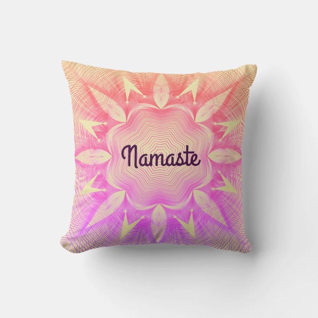 Coussin Joli violet Namaste (Recto)