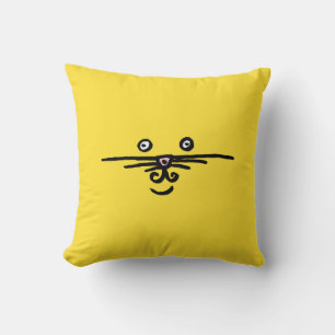 Coussin Joli visage et queue d'animal amusants et lumineux