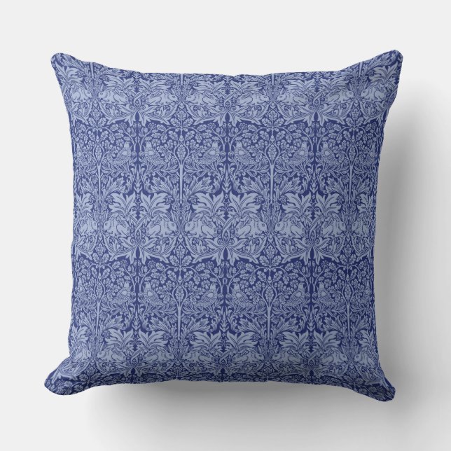 Coussin Joli William Morris "Brother Rabbit" Chintz (Recto)