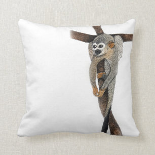 Coussin jolie art de singe araignée