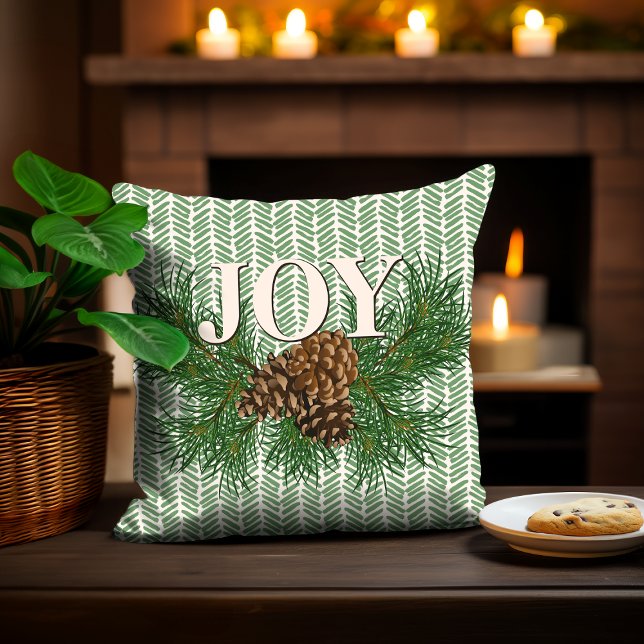 Coussin Jolie Charme Joyeux Joyeux Joyeux Cabine Décor (Créateur téléchargé)