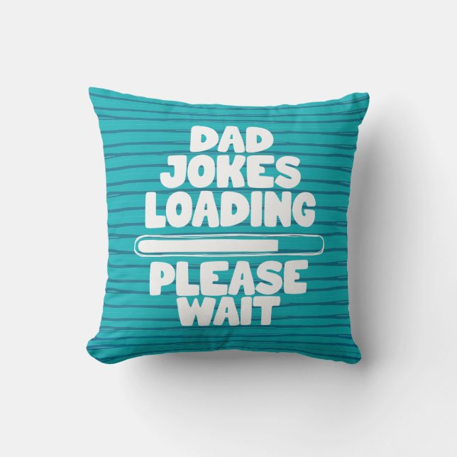 Coussin Jolie conception de texte papa Joke Chargement S'i (Recto)