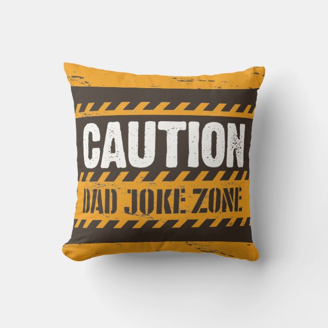 Coussin Jolie conception de texte Zone de blague de papa à (Recto)