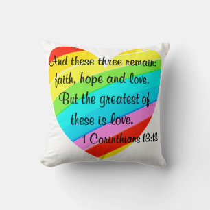 COUSSIN JOLIE CORINTHIANS 13:13 PLANCHER COEUR CONCEPTION