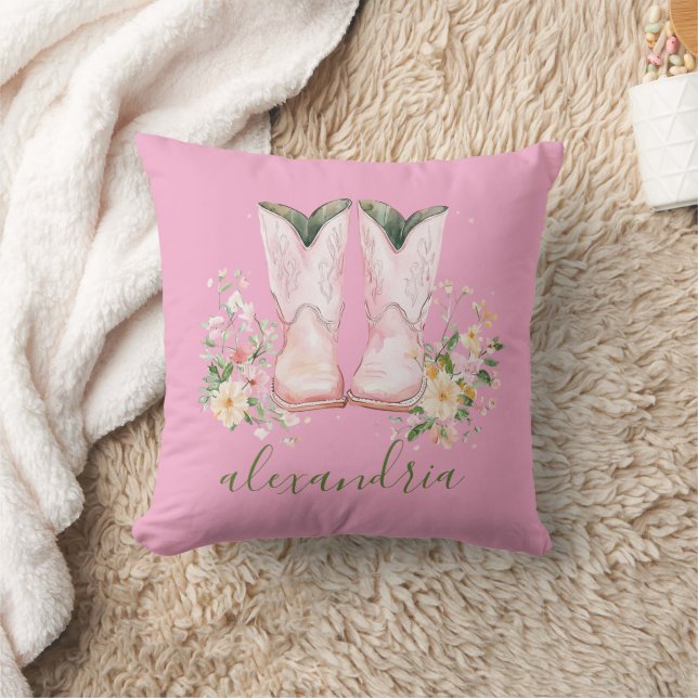 Coussin Jolie Cowgirl Rose  (Couverture)